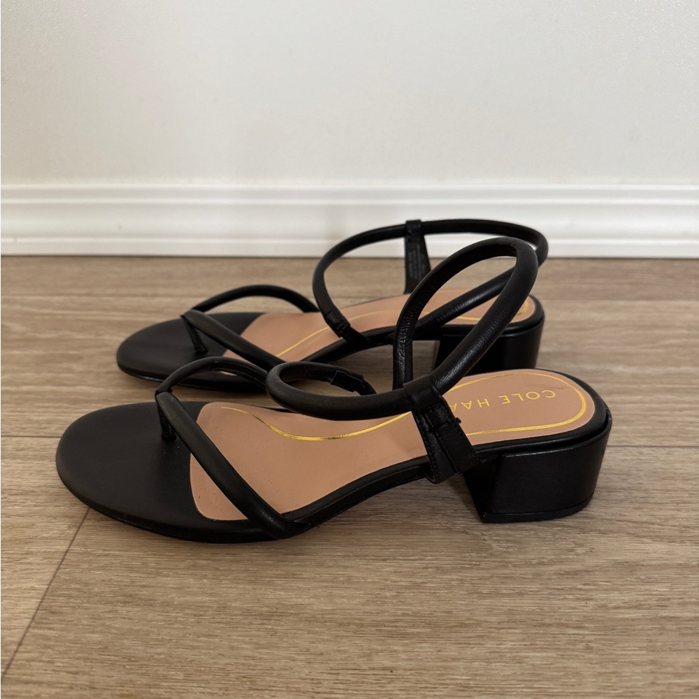 Cole Haan Women's Black Strappy Heels